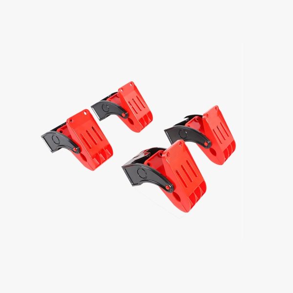 طقم مشابك دواسات 4 قطع ( ازرق - احمر )